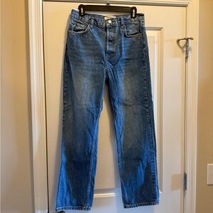 Reformation Straight Blue Jeans in Colorado